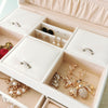 White Large Jewellery Box w/Mirror&Lock Cabinet Necklace Ring Bracelet Organizer