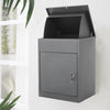 Large Steel Parcel Delivery Drop Box Lockable Home Storage Letter Mail Post Box