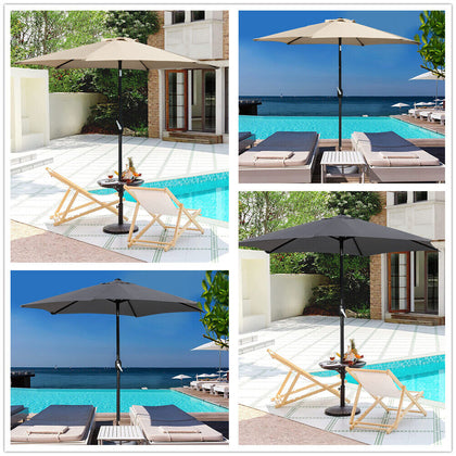 Tilt Garden Parasol Beach Umbrella Patio Sun Shade Rust Proof Beach Shield New