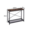 Industrial Console Table With Storage Shelf Hallway Living Room Slim Side Table