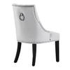 Windsor Tufted Studded Velvet Dining Accent Chair Victoria Door Knocker 1/2/4/6