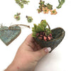 Heart Shaped Flower Pot Planting Pocket Succulent Flower Pot Garden Decoration