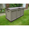 Large Plastic Garden Storage Box Lockable Waterproof Wheels Shed Outdoor Garage