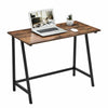 Vintage Chic Writing Desk Metal Wood Effect Industrial Laptop Table Office Unit