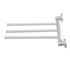 Swivel 3Swing Arm Towel Holder Bar Rails Rack Wall Mounted Stainless Steel-UK