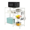 3-Tier Industrial Kitchen Cart Shelf Storage Pot Pan Rack Holder Table
