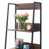 Abbey Rustic Industrial Retro Ladder Bookcase Desk Shelving Shelf Unit 4 Tier