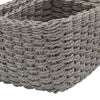 Set of 3 Paper Rope Storage Boxes Gift Hamper Bedroom, Bathroom Baskets Grey