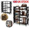 Heavy Duty Industrial Clothes Rail Coat Rack Display Stand Shoe Storage Shelfs