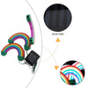 Waterproof Rainbow Solar Powered 3 LED Garden Lights Ornament Outdoor Lawn Lamps