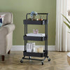 Utility Rolling Storage Cart Rolling Trolley Organizer Coffee Bar Cart Service