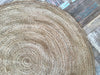DHAKA Braided Round Rug Hand Woven with Natural Indian Jute Small Medium Large