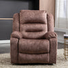 Electric Massage Chair Power Lift Recliner Armchair Sofa with Heat Velvet Brown
