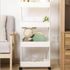 Narrow Slim Kitchen Storage Trolley Fruit Vegetable Gap Rack Basket Shelf Cart