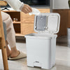 2/3 Compartment Kitchen Recycling Waste Bin Dustbin Trash Bin Rolling