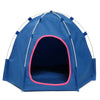 Folding Pet Tent House Dog Cat Puppy Playing Nest Kennel Waterproof Soft Bed UK