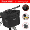 Bicycle Basket Folding Bike Front Handlebar Pet Carrier Frame Bag Shopping Bag
