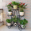 6 Tier Metal Plant Stand Decorative Planter Holder Flower Pot Shelf Garden Rack