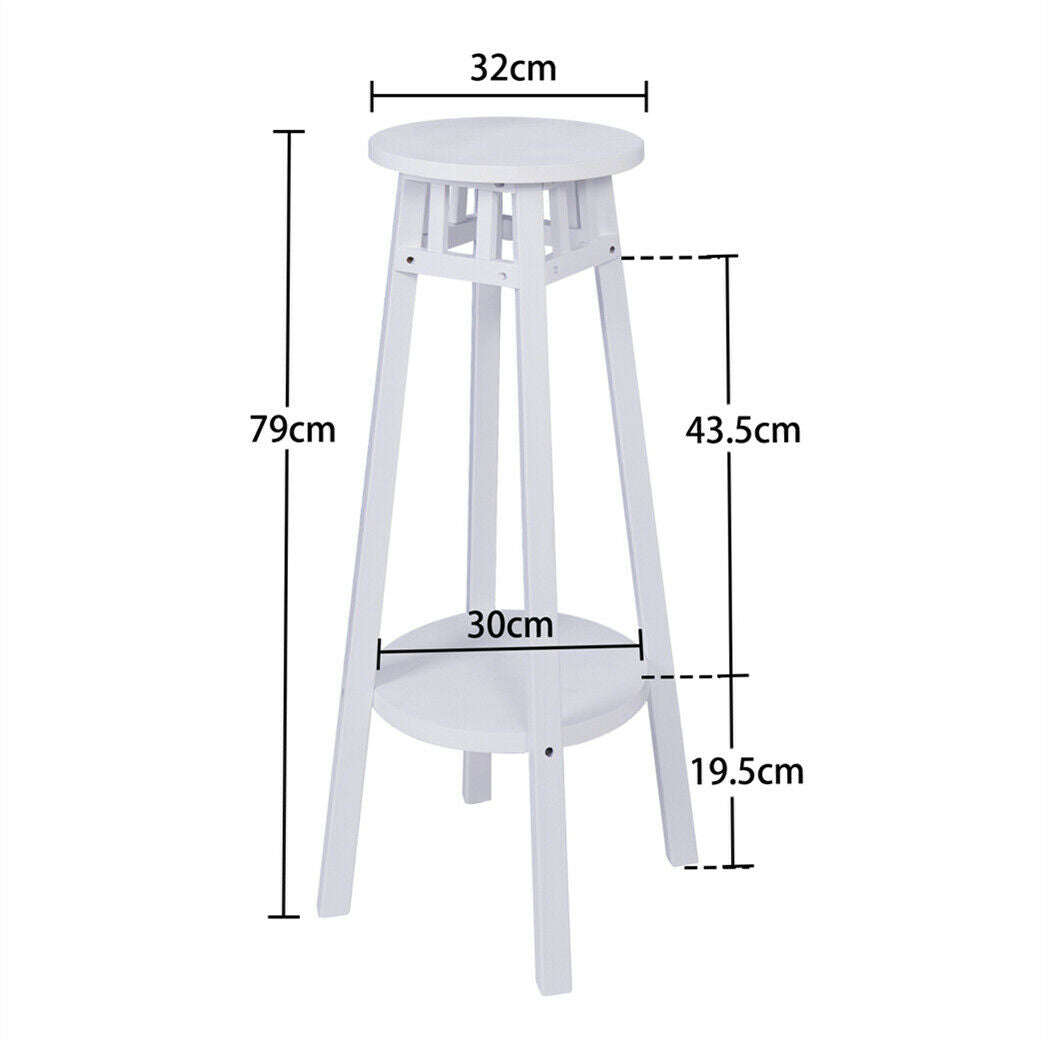31" Tall Bedside Tables Narrow White Nightstand with Shelf Slim Hallway Table x2