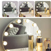 Hollywood Vanity Mirror Makeup Cosmetic Tabletop Mirror w/ LED Dimmable Light Up