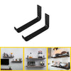 Rustic Scaffold Board Shelf Pair of Brackets Industrial Heavy Duty Steel Bracket