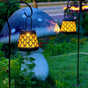 Solar Powered LED Light Outdoor Yard Path Hanging Lantern Garden Decorative Lamp