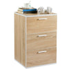 3 Drawer Bedside Table Wood Nightstand Storage Chest of Drawer Bedroom Furniture