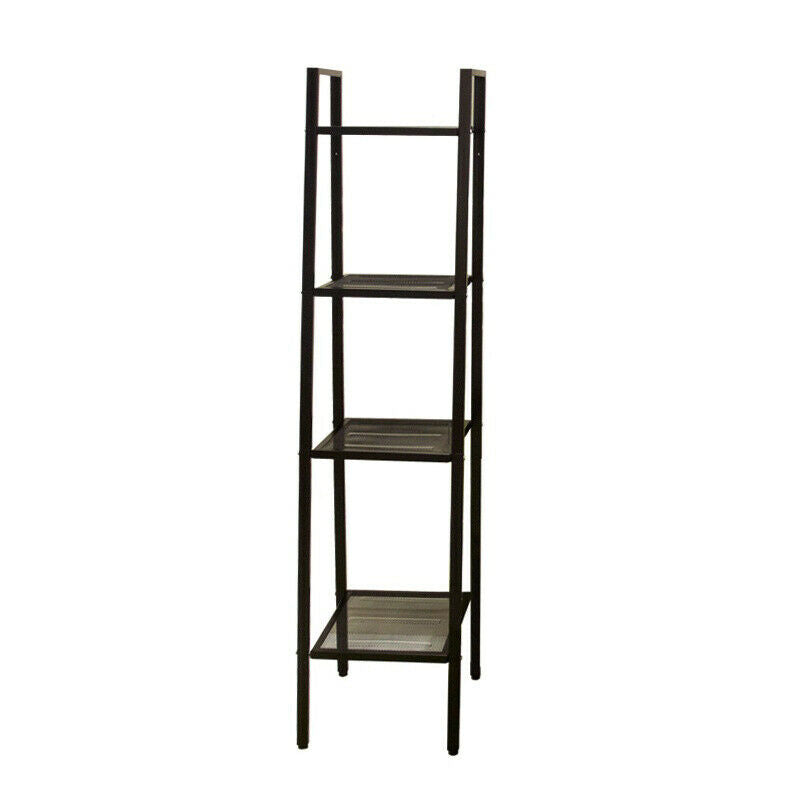 Metal Ladder Storage Shelve Unit Corner Plant Display Rack Book Stand Bath Shelf