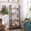 Vintage Ladder Bookcase Shelf Storage Cabinet Shelving Unit Industrial Furniture