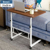 80cm Adjustable Height Rolling Laptop PC Desk Computer Desk Table Sofa Bed Tray