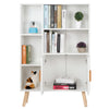 Modern Corner Bookshelf Cupboard Display Cabinet Bookcase Shelving Unit Home UK