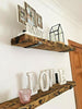 Rustic Wooden Shelves Chunky Wooden Shelf includes Brackets