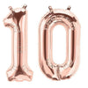 Rose Gold Happy Birthday Bunting Banner Balloons Tinsel Curtain DECORATIONS
