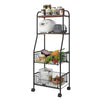 Multipurpose Mobile Shelf Kitchen Microwave Oven Shelves Rolling Bathroo Trolley