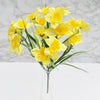 ARTIFICIAL SILK FLOWERS SMALL DAFFODIL BUNCH Wedding Home Outdoor