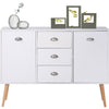 Sideboard Cupboard Living Room Hallway Home 3 Drawers 2 Doors White Space Saving