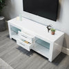 Modern TV Stand Cabinet Unit Entertainment MFC Gloss Doors LED RGB Light Matt