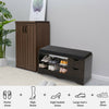 2-Tier Shoes Bench Entryway Storage Shoe Rack Storage Stool Cabinet With Drawers