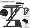 Small Computer Desk PC Laptop Table w/ 2 Shelves Home Office Study Workstation