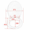 WC Toilet Seat Soft Close Duraplast Hinge Toilet Lid Cover for Bathroom