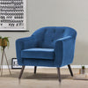 Occasional Chesterfield Tub Chair Upholstered Wing Backed Armchair Lounge Fabric
