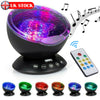 Calming Autism Sensory LED Light Projector Relax Ocean Night Music Projection UK