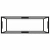 Slim Hallway Console Table Glass Metal Narrow Modern Side Sofa Industrial Stand