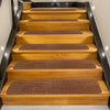 15PCS Carpet Stair Treads Non Slip Adhesive Carpet Kids Elder Pet Stair Pads Set