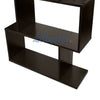 Wood Bookcase Bookshelf S Shape 6 Tier Shelves Free Standing Shelving Storage
