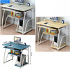 Home Office Computer Desk Study Writing Table PC Workstation Shelf Furniture UK
