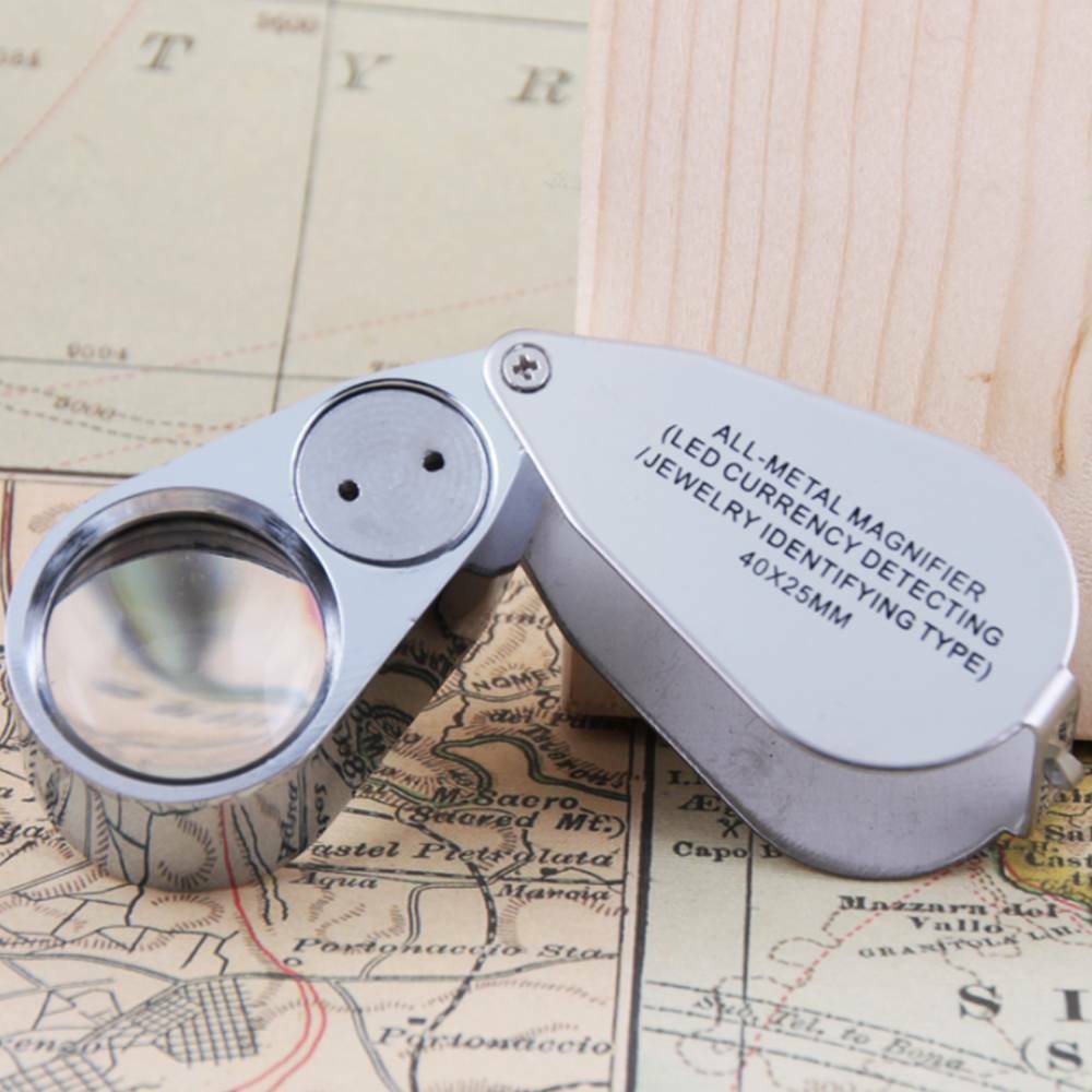 Jewellers Eye Jewelry Lens Glass Loupe 40x-25 Magnifier Magnifying