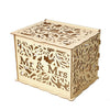 Wooden Wedding Card Post Receiving Box Wishes Wishing Gift Collection with Lock