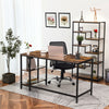 HOOBRO Computer Desk Large Office Desk Sturdy Writing Table Workstation Vintage