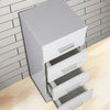 Bathroom 4 Drawer Storage  Cabinet Unit Modern Gloss White Cupboard 300 x 300mm